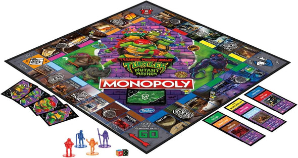 Teenage Mutant Ninjas Monopoly Mayhem Edition Ages 8 and Up