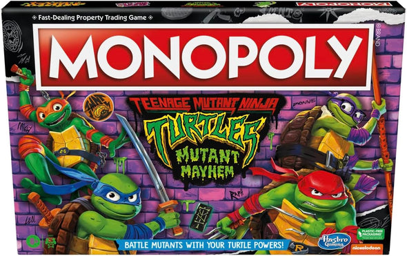 Teenage Mutant Ninjas Monopoly Mayhem Edition Ages 8 and Up