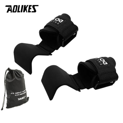 AOLIKES Weight Lifting-Hook Hand-Bar Wrist Straps Glove