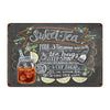 Coffee Cocktail Love Cake Tea Tin Signs Wall Plaque Custom Metal Painting